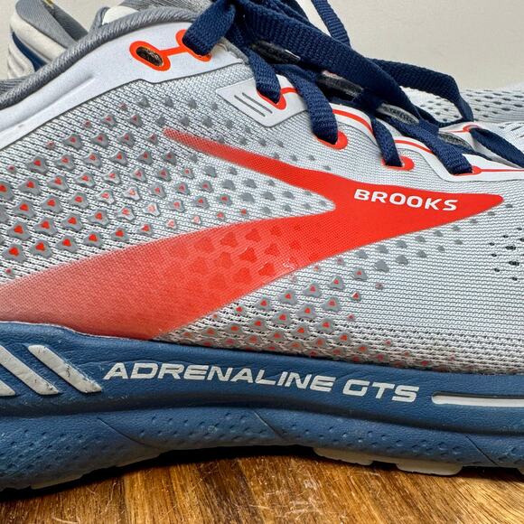 Brooks Adrenaline GTS 22 Running Shoes Gray Sneakers Men's Size 11.5 - Picture 7 of 8